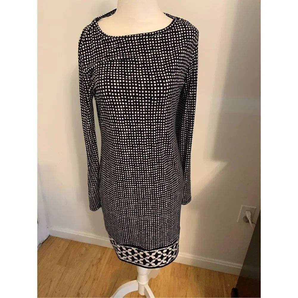 Michael Kors size small dress stretchy black and white going out dress